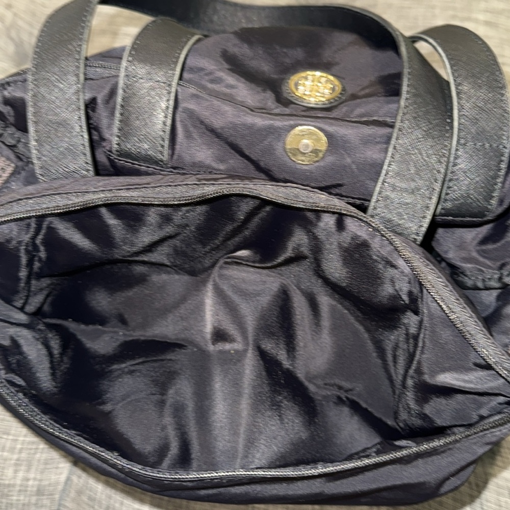 Tory Burch Bag Large Nylon Black Baby Bag Work Travel Bag with Adjustable Strap - Picture 14 of 17